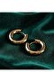 316L Original Steel Thick Tube Hoop Earring-2.2Cm - 2