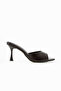 Women's Bitter Brown Pointed Toe Heeled Shoes - 5