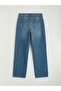 Blue Wideleg Women's Jean Trousers - 6
