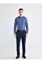 قميص رجالي من NEVAVM بتصميم Slim Fit من قماش دوبي منقوش - 2