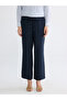 Lcwaikiki Classic Navy Blue Elastic Waist Women's Trousers - 2