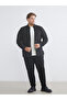 Vizyon New Season Large Size Slim Fit Long Sleeve Striped Men's Shirt - 4