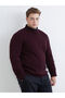Ozmarka New Season Large Size Half Turtleneck Men's Knitwear Sweater