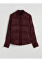 Patterned Oversize Women's Shirt - 6