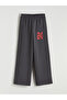 Elastic Waist Printed Girls' Thick Sweatpants (S6)