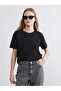 Black Crew Neck Women's T-Shirt