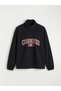 Ozmarka New Season Stand Collar Embroidered Men's Thick Sweatshirt - 5