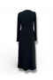 Our Model of Black Front-Tie Dress - 2
