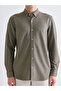 Slim Fit Long Sleeve Men's Textured Shirt - 3