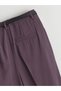 Plum Waist Belted Carrot Cut Women's Trousers - 6