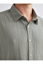 Comfortable Fit Long Sleeve Dobby Men's Shirt - 3