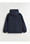 Navy Blue Water Repellent K Hooded Boy's Coat - 4