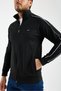 Men's Black Striped Detail Scuba Fabric Full Zip Sweatshirt - Tracksuit Top - 6
