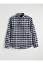 Standard Fit Checked Embroidered Gabardine Men's Shirt from Uzg Store for Style Enthusiasts - 6