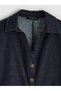 Shirt Collar Waist Seat Jean Dress - 6