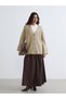 Mg Trenden Beige V-Neck Women's Knitwear Cardigan - 2