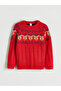 Esvab • Modern & Distinctive New Year's Themed Boys' Knit Sweater - 2