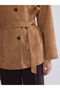 Women's Suede Look Shirt Jacket for Style Enthusiasts from Uzg Store - 4