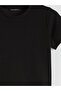 Black Crew Neck Soft Touch Women's T-Shirt - 6