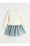 Esvab • Modern & Distinctive Zero Roba Collar Girls' Knitwear Dress - 5