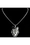 Silver Color Necklace with Wolf Figure Head – Men'S/Women's Chain Jewelry - 2