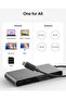 Connect 8-Port USB C Hub, Supports Display w/Resolutions up to 4K@60Hz - Works with Mac, Windows, and Chromebook - 100W PD w/ 10Gbps Data Transfer Speeds & 2.5Gbps Ethernet - Grey - 8