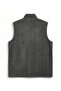 Gray Standard Fit Mock Neck Polar Vest - 6