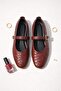 Women's Ballet Flats Classic Knitted Leather Patterned Flexible and Elegant Daily Ballet Flats - 5