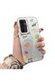 Samsung Galaxy A54 Compatible Shatterproof Silicone Beautiful Flower Pattern Printed Cover Shock Absorbing Protection - 3