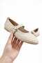 Women's Ballet Flats Classic Knitted Leather Patterned Flexible and Elegant Daily Ballet Flats - 2
