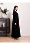 Nida fabric closed abaya with bahraini cut - 2
