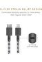 - Belt Charging Cable with Genuine Leather Strap Zebra (3M) - 2