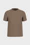 Short Sleeve Blake Textured Crew Neck Men's Brown Top M6Rp33Kb170-G1Dy