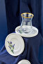 Lavender Floral Gold Decorated 12 Piece Tea Cups for 6 People, Tea Set - 6