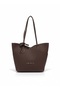 Women's Handbag and Portfolio Handbag Set - Casual Stylish Bag with Shawl Detail