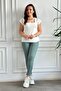 High Waist Lycra Leg Laser Cut Jeans - 3