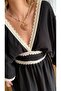 Premium 100% Cotton Muslin Embroidered Y Slit Bohemian Long Dress - 3