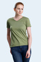 Pericas Women's V-Neck Light Green T-Shirt - 3