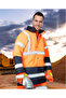 Men's reflective work jacket, orange color, REF 602 - 2