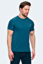 Vishal Ktn Men's Slim Fit Petrol T-Shirt - 3