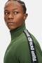 Evander Men's Green Standard Fit Zippered Mock Neck Cardigan - 4
