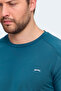 Vishal Ktn Men's Slim Fit Petrol T-Shirt - 5