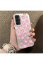 Samsung Galaxy A25 Compatible Hard Acrylic Back Silicone Edge Lens Protection Case Heart Pattern - 4