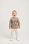 3-Piece Advantage Pack Cotton Boys' Long Sleeve T-Shirt Set - Transitional Tops - Smoked, Red, Beige - 4