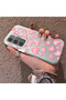 Samsung Galaxy S24 Compatible Hard Acrylic Back Silicone Edge Lens Protection Case Heart Pattern - 2