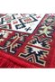Woven rug, rustic style, reversible, multicolor, Red - 3