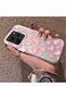 Redmi Note 14 Compatible Hard Acrylic Back Silicone Edge Lens Protection Case Heart Pattern - 3