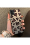 Samsung Galaxy A03 Compatible Hard Acrylic Back Silicone Edge Lens Protection Case Heart Pattern - 4