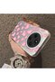 Redmi A4 Compatible Hard Acrylic Back Silicone Edge Lens Protection Case Heart Pattern - 3