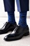 La'Pescara Ultra Luxury 6-Piece Zebra Blue Mercerized Men's Socks Crp413 - 2